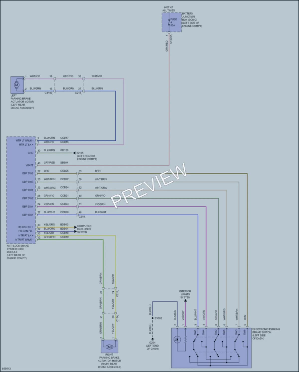 2024 Lincoln Nautilus Shift Interlock wiring diagram preview