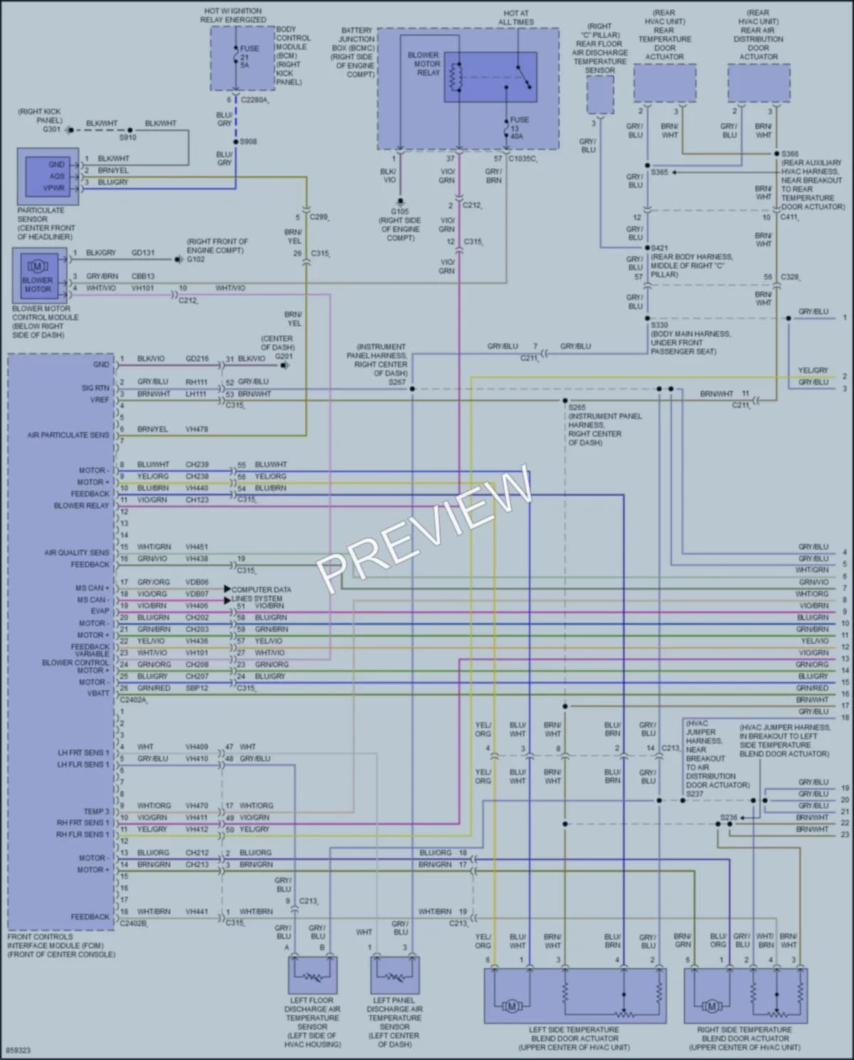 2024 Lincoln NavigatorL Air Conditioning wiring diagram preview
