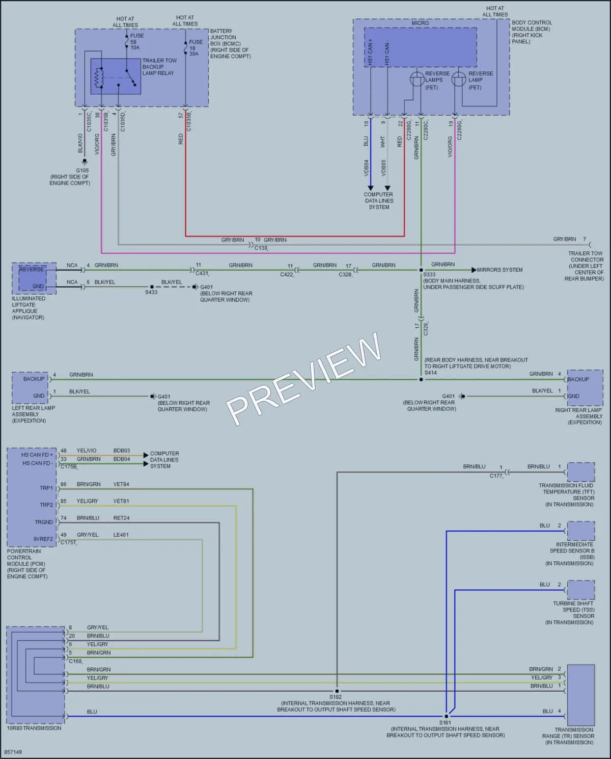 2024 Lincoln NavigatorL Exterior Lights wiring diagram preview