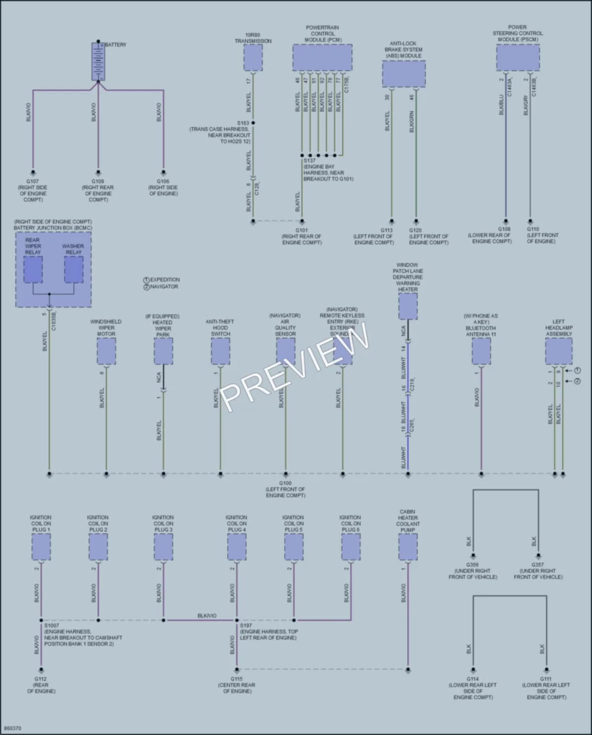 2024 Lincoln NavigatorL Ground Distribution wiring diagram preview