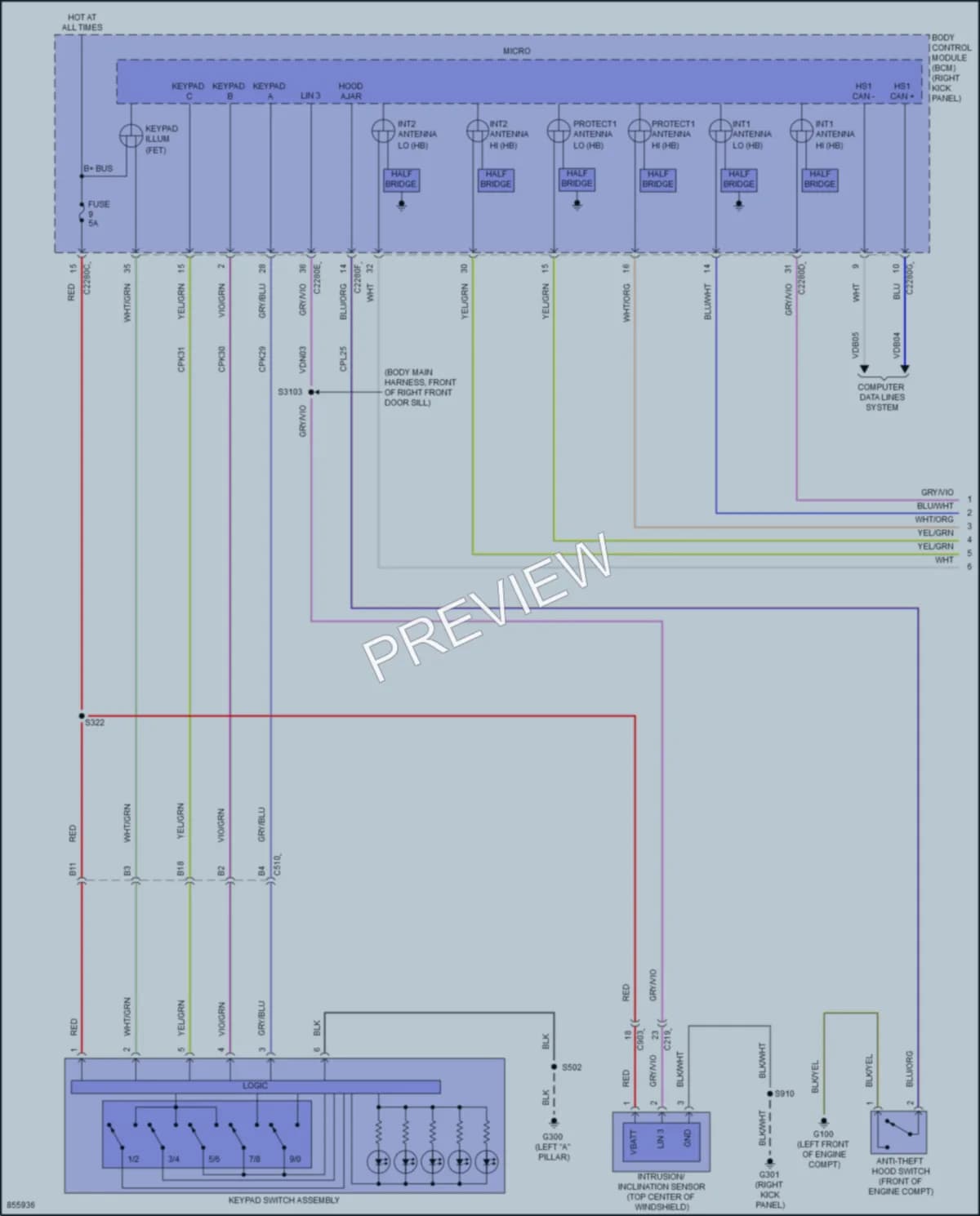 2024 Lincoln NavigatorL Power Door Locks wiring diagram preview