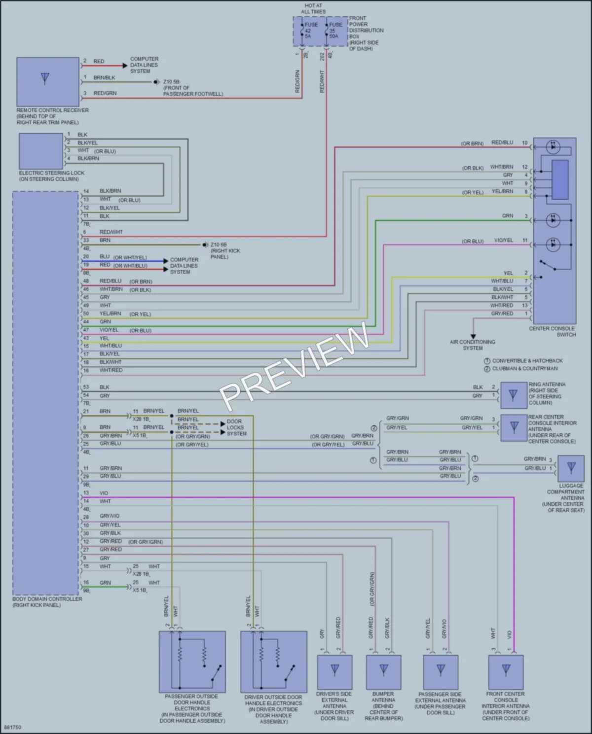 2024 MINI Cooper Anti Theft Wiring Diagrams protected preview