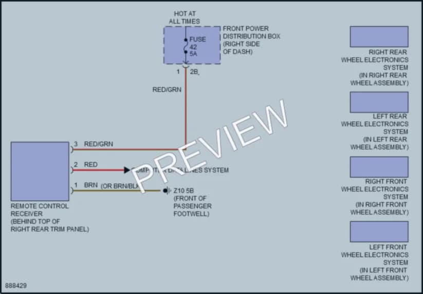 2024 MINI Cooper Warning Systems wiring diagram preview