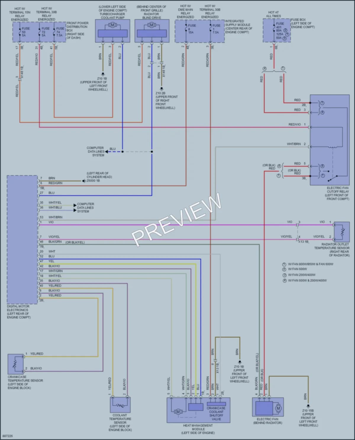 2024 MINI CooperClubman Cooling Fan wiring diagram preview