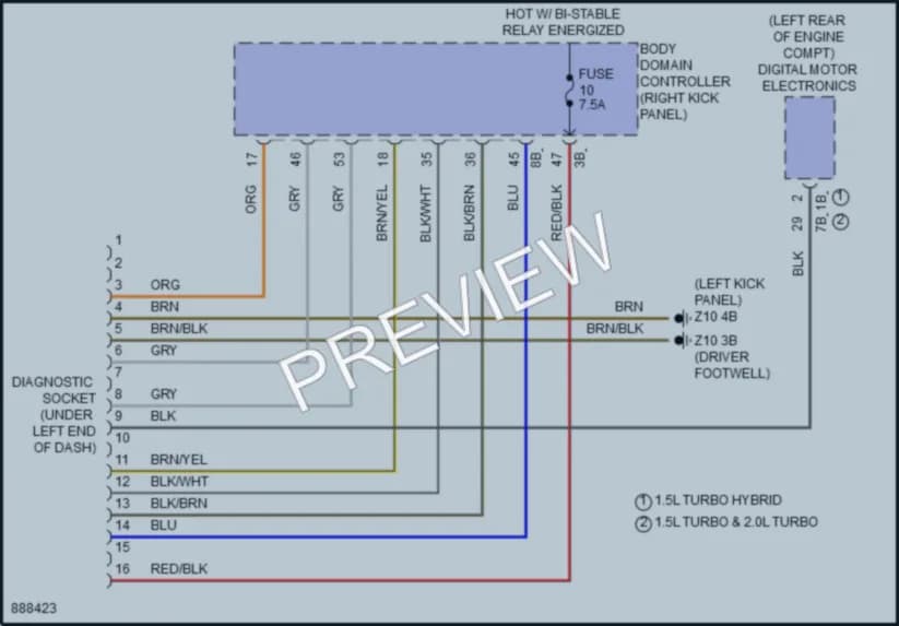 2024 MINI CooperCountryman Computer Data Lines wiring diagram preview