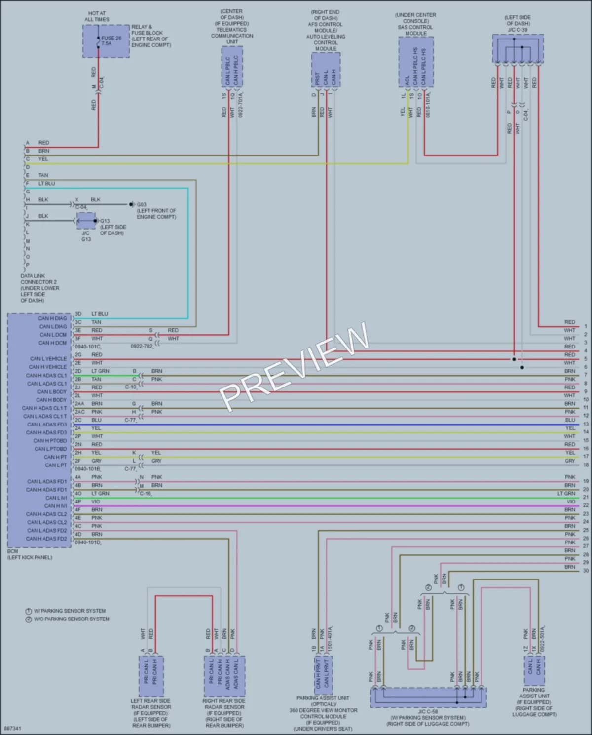 2024 Mazda 3 Computer Data Lines Wiring Diagrams protected preview