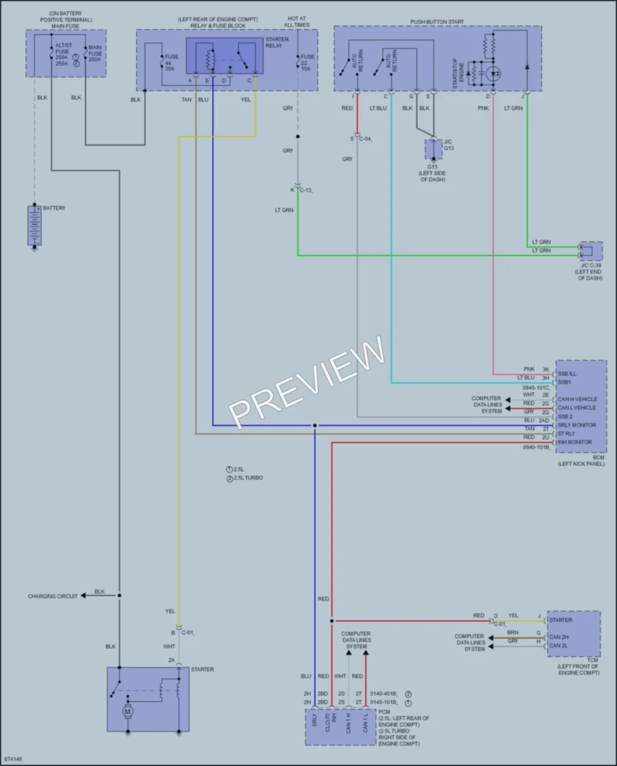 2024 Mazda CX30 Starting Charging wiring diagram preview