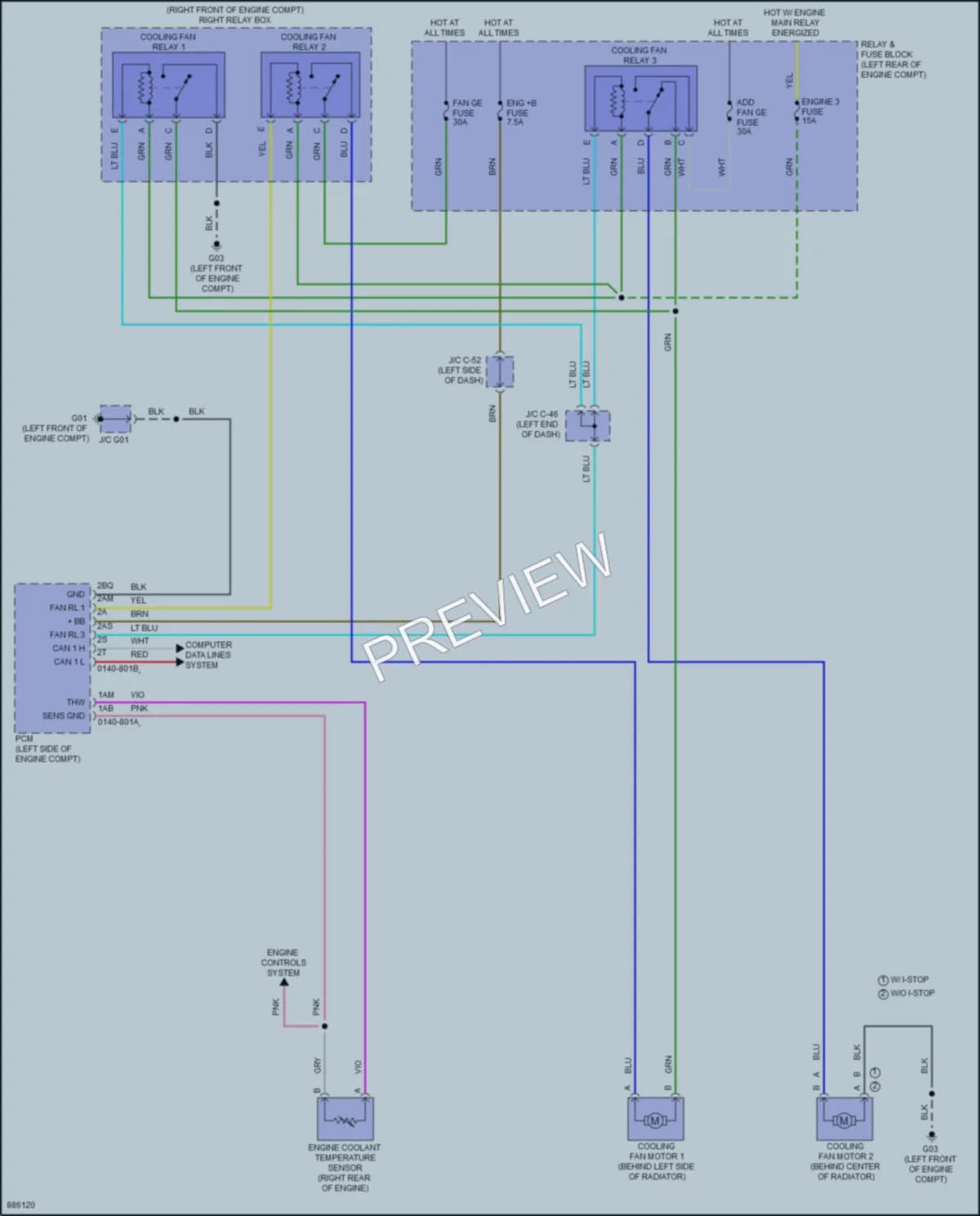 2024 Mazda CX5 Cooling Fan wiring diagram preview