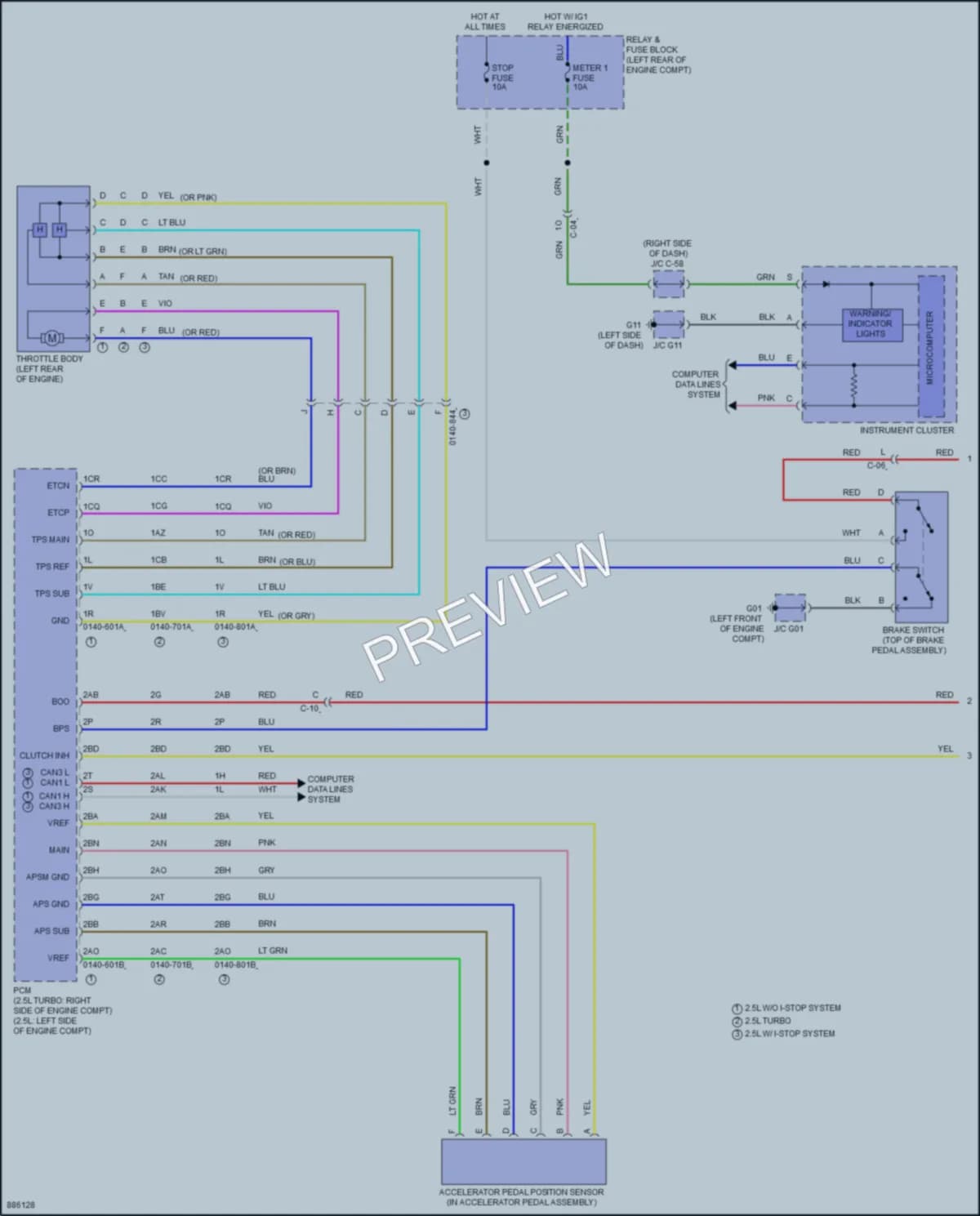2024 Mazda CX5 Cruise Control wiring diagram preview