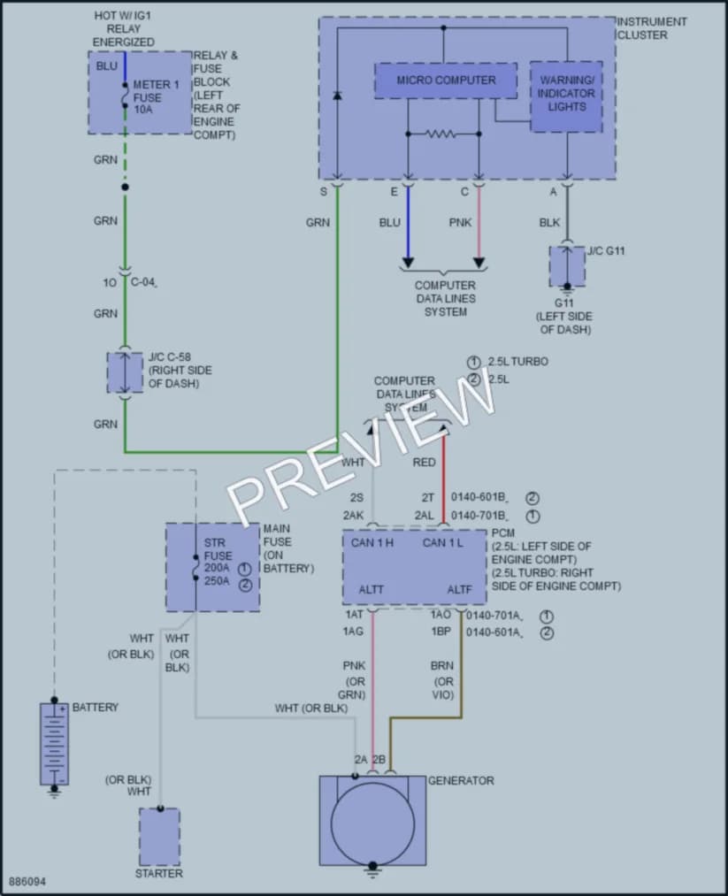 2024 Mazda CX5 Starting Charging wiring diagram preview