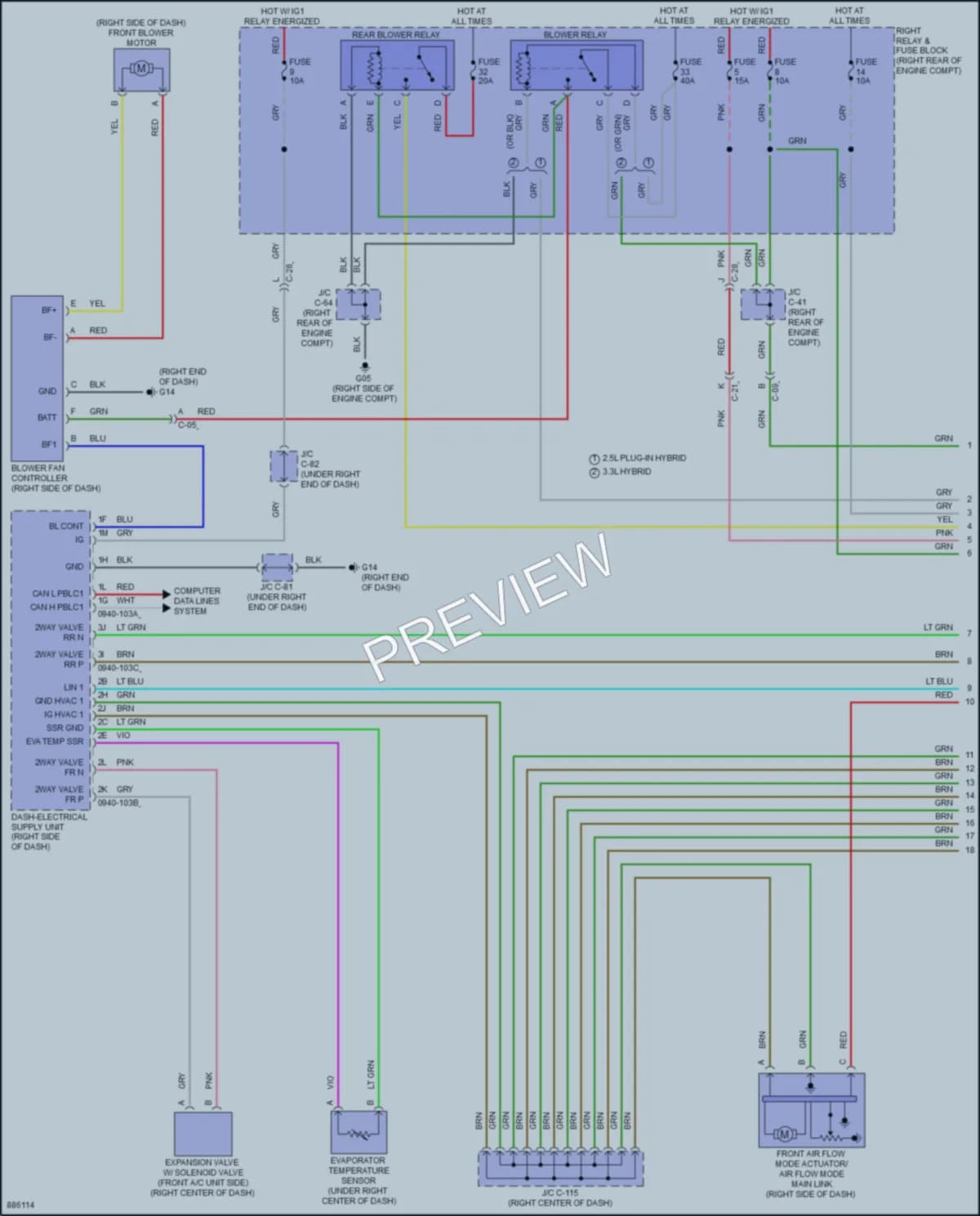 2024 Mazda CX90 Air Conditioning wiring diagram preview