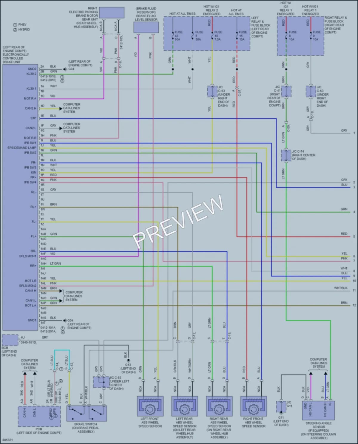 2024 Mazda CX90 Anti Lock Brakes wiring diagram preview