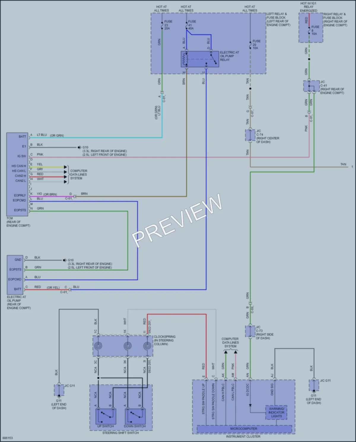 2024 Mazda CX90PlugIn Transmission wiring diagram preview