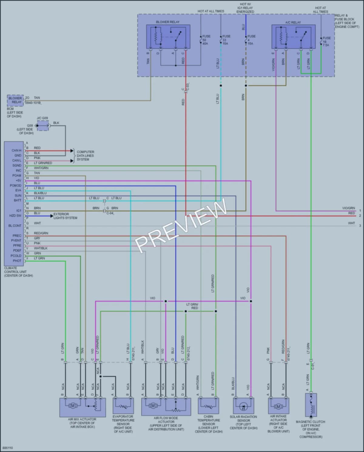 2024 Mazda MX5Miata Air Conditioning wiring diagram preview