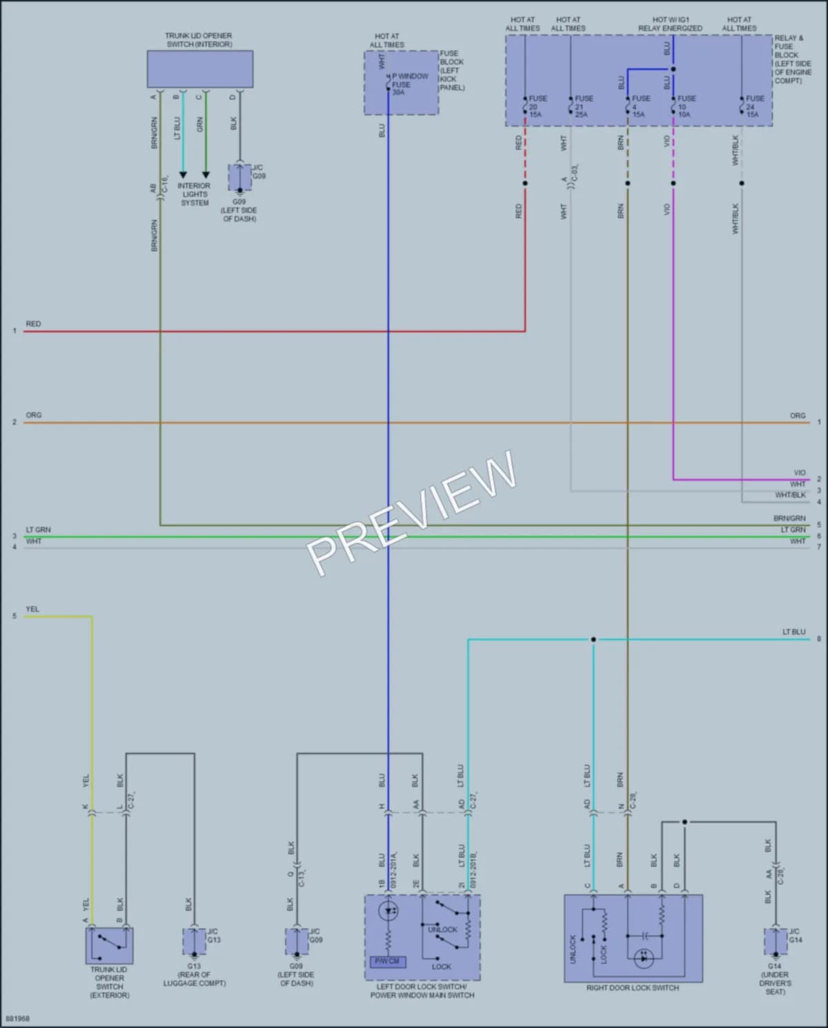 2024 Mazda MX5Miata Anti Theft wiring diagram preview