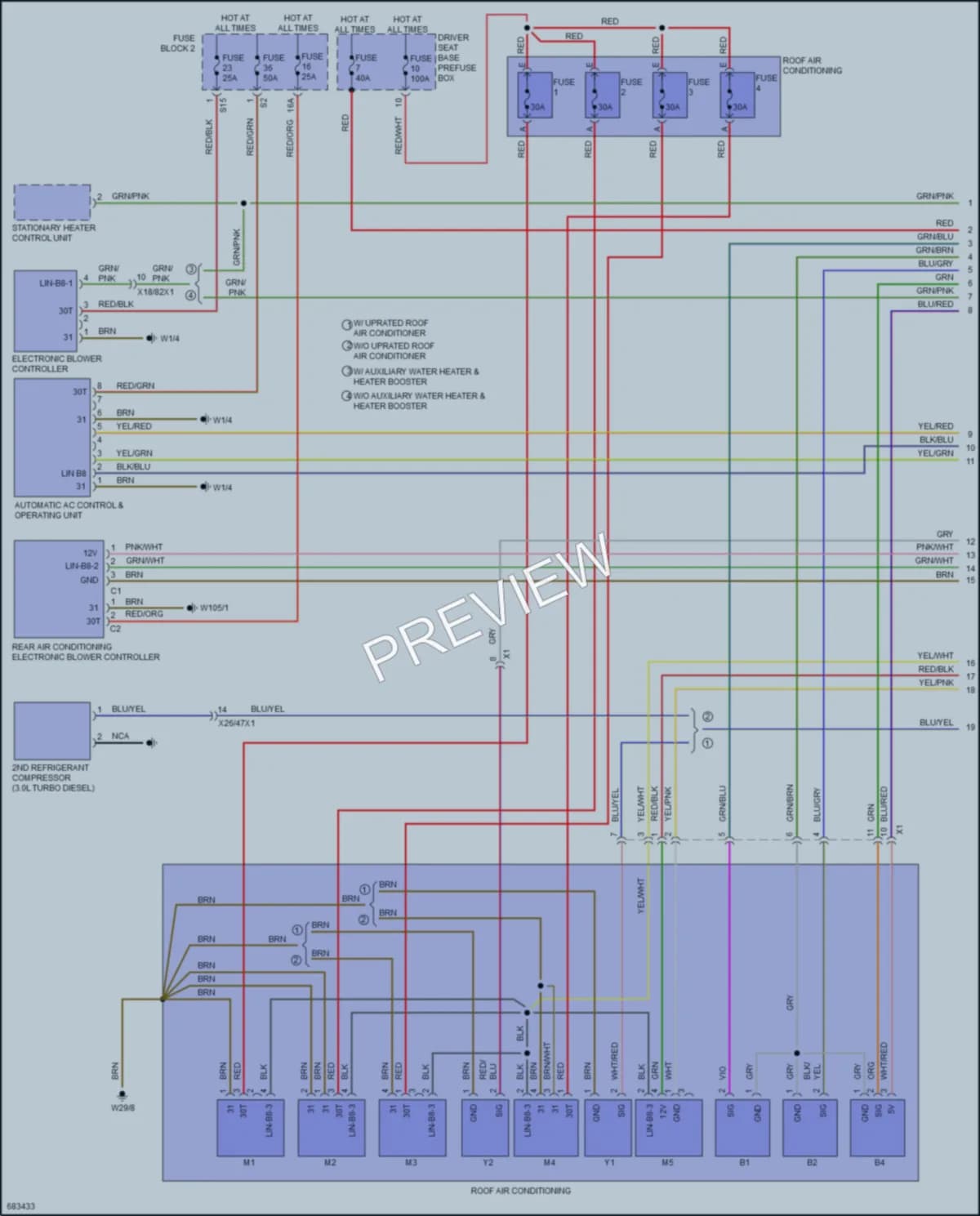 2024 MercedesBenz 2500Sprinter Air Conditioning Wiring Diagrams protected preview