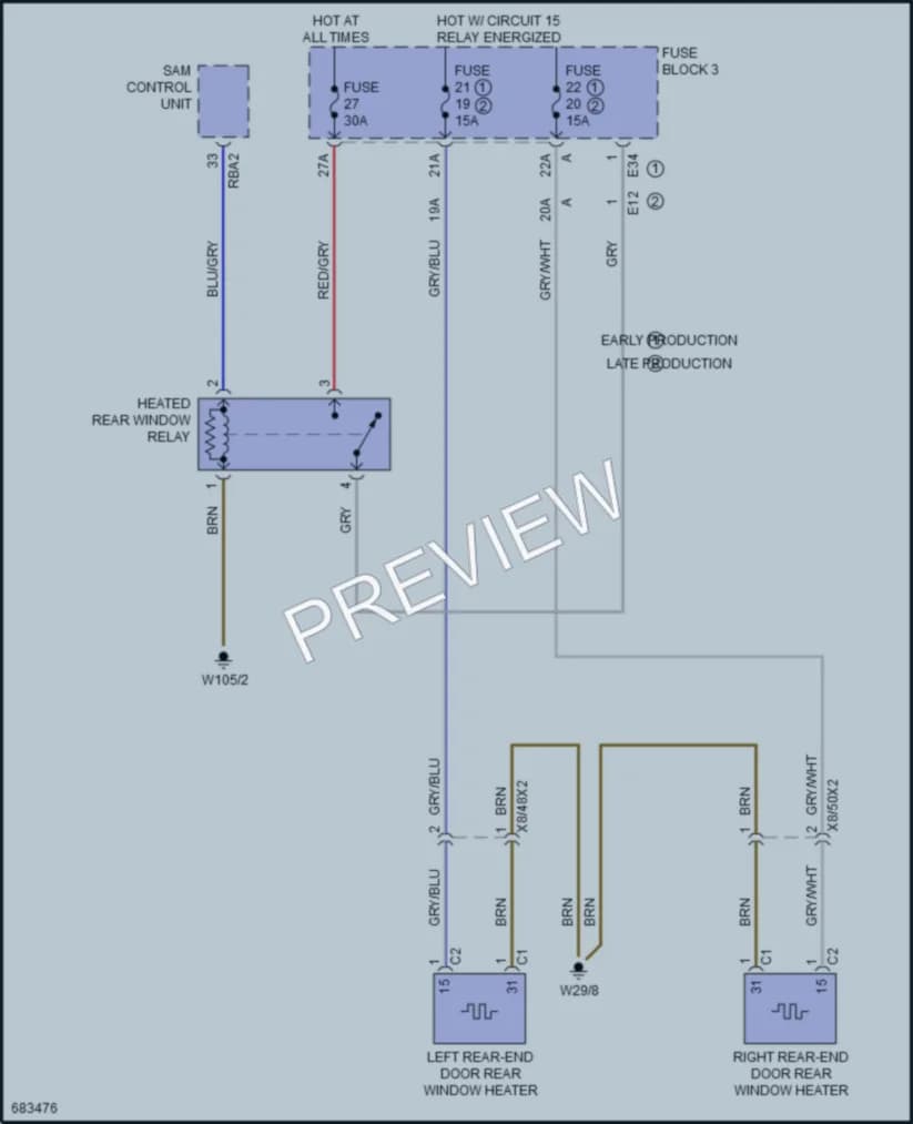 2024 MercedesBenz 2500Sprinter Defoggers Wiring Diagrams protected preview