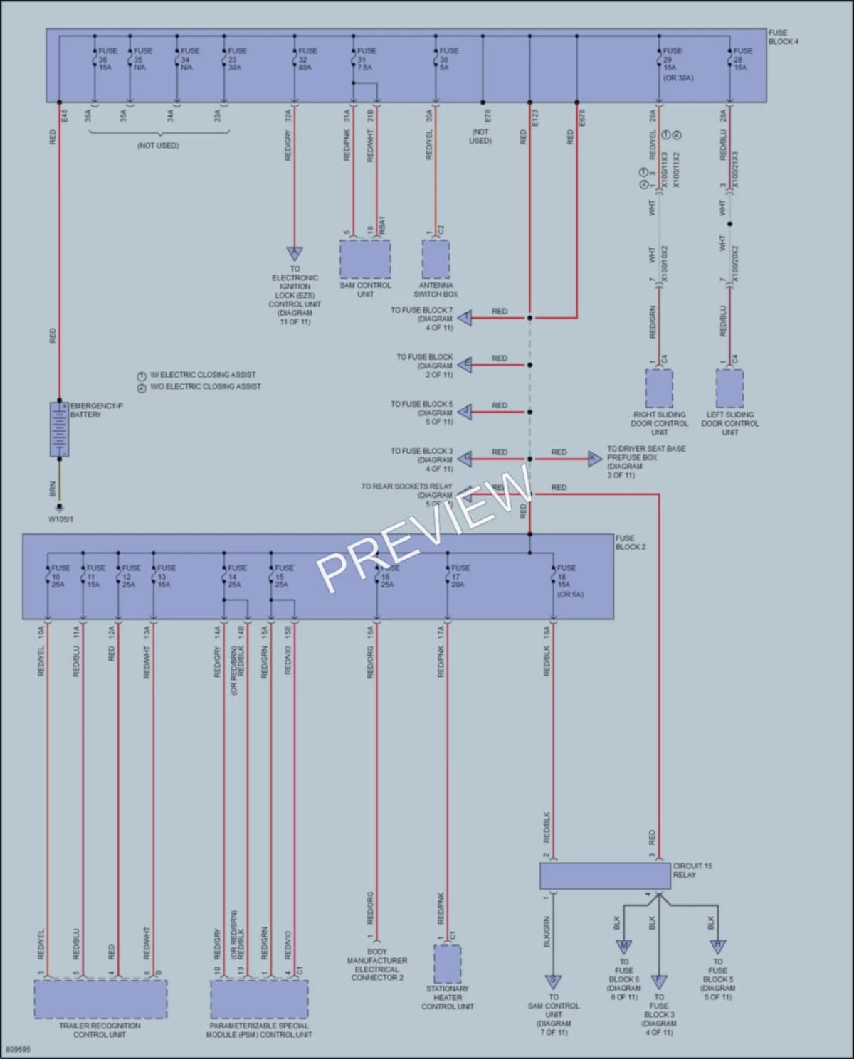 2024 MercedesBenz 2500Sprinter Power Distribution wiring diagram preview