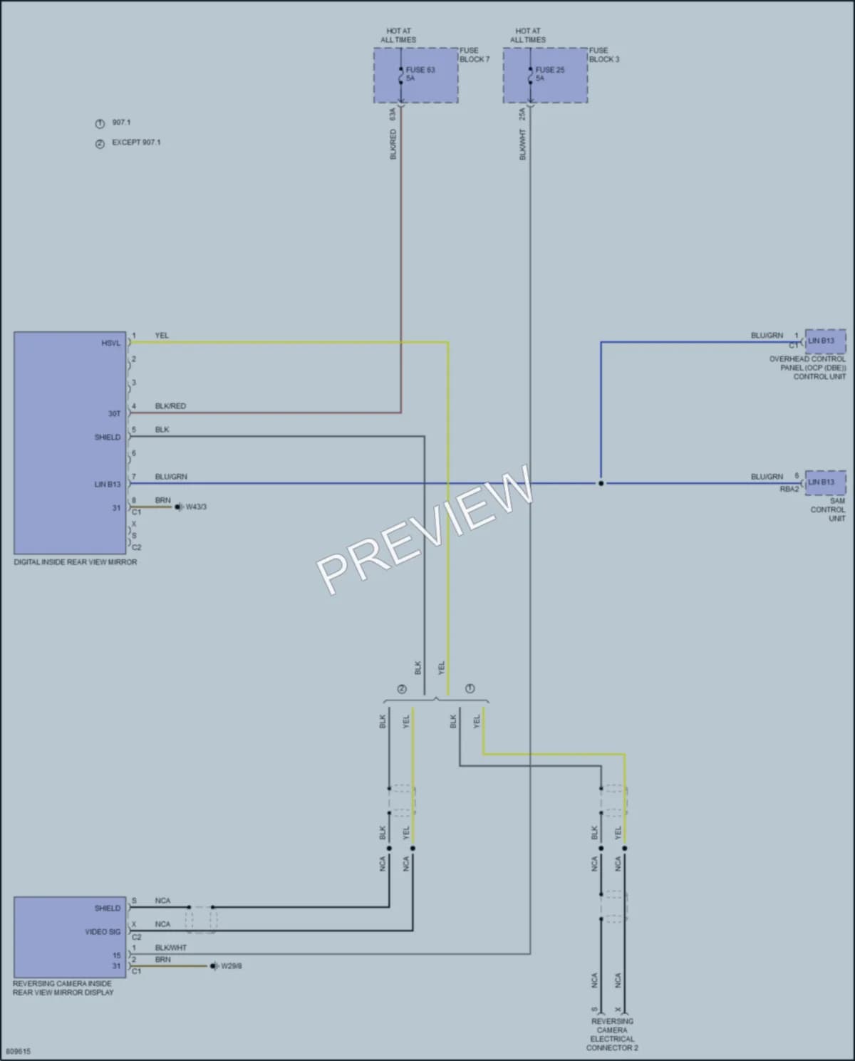 2024 MercedesBenz 2500Sprinter Power Mirrors wiring diagram preview
