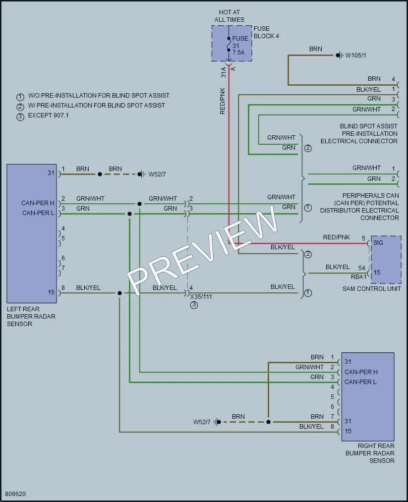 2024 MercedesBenz 3500Sprinter Navigation wiring diagram preview
