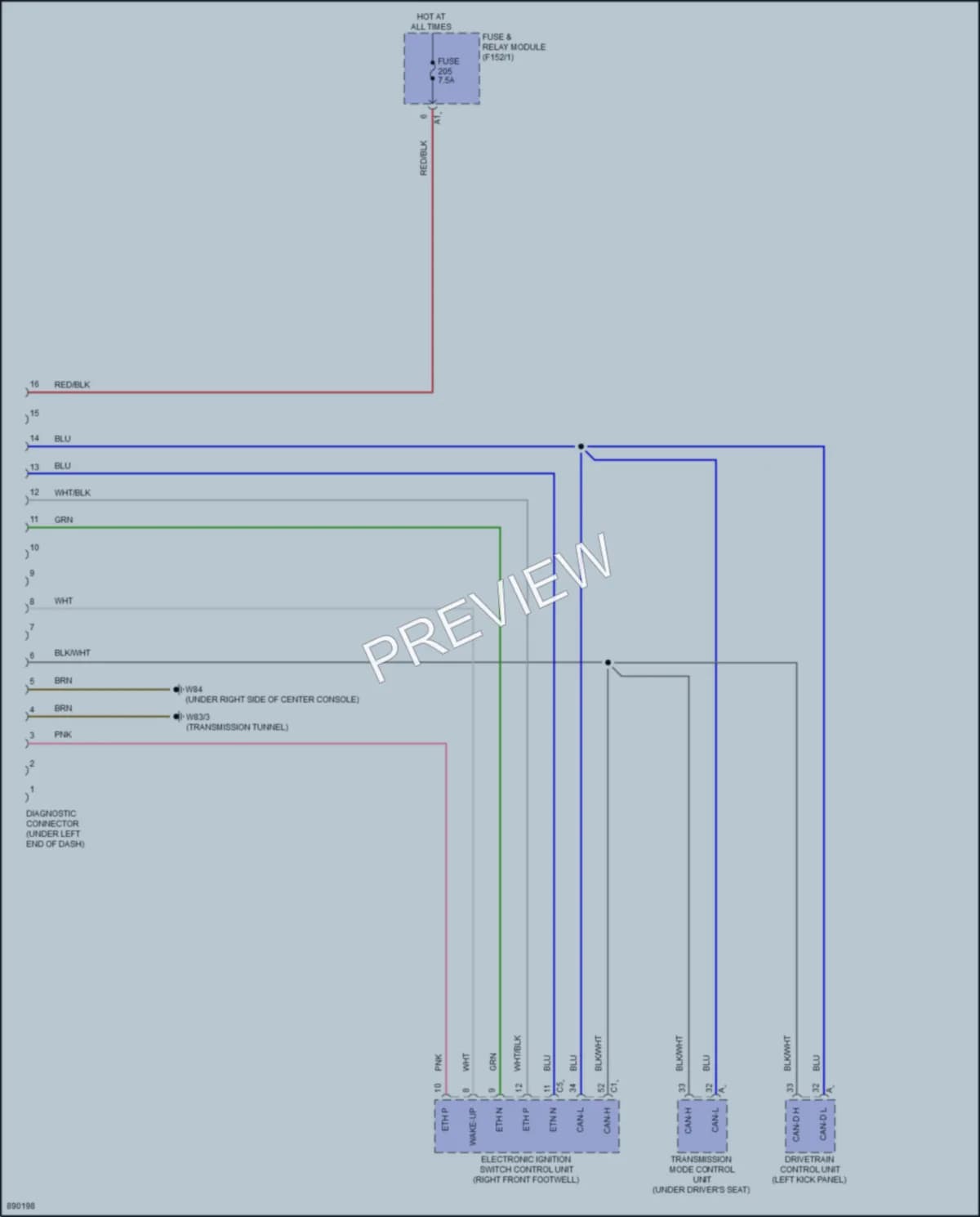2024 MercedesBenz C300 Computer Data Lines wiring diagram preview