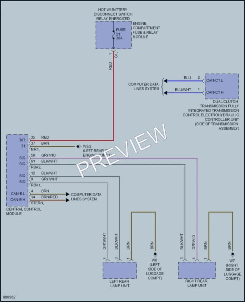 2024 MercedesBenz CLA250 Exterior Lights wiring diagram preview