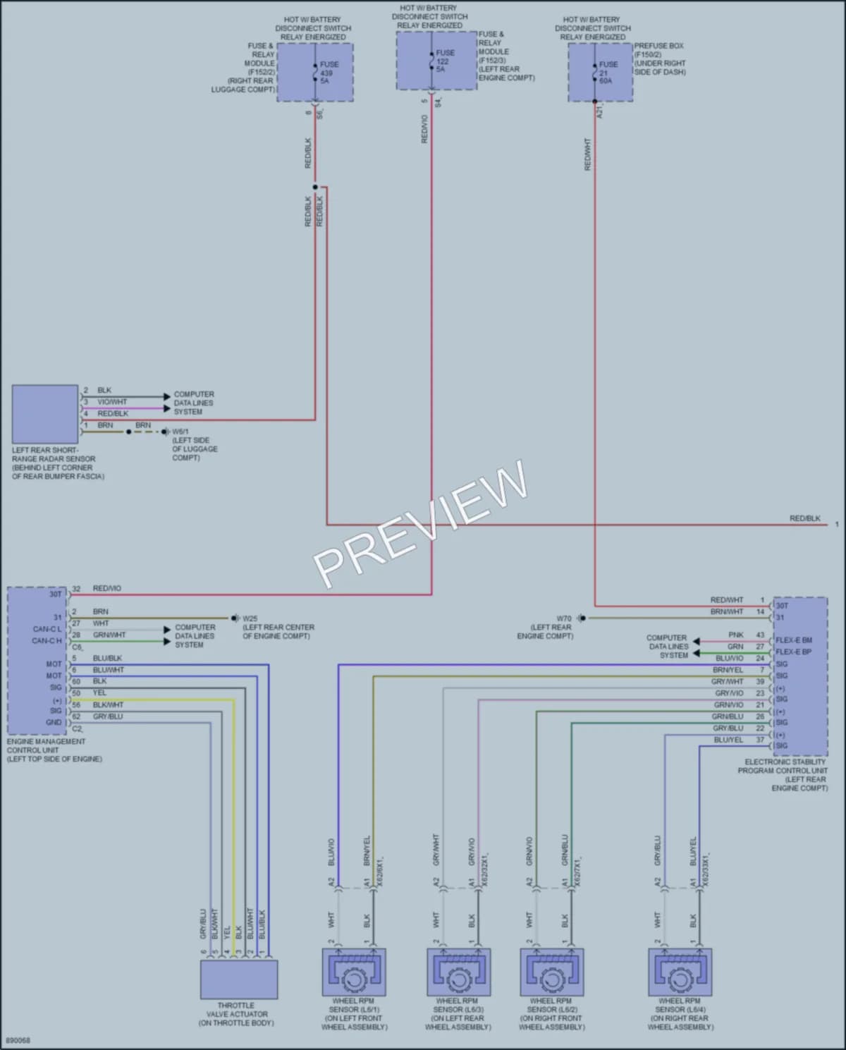 2024 MercedesBenz E350 Cruise Control wiring diagram preview