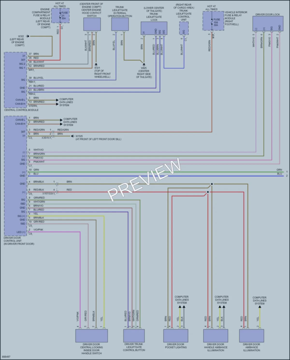 2024 MercedesBenz GLA250 Anti Theft wiring diagram preview
