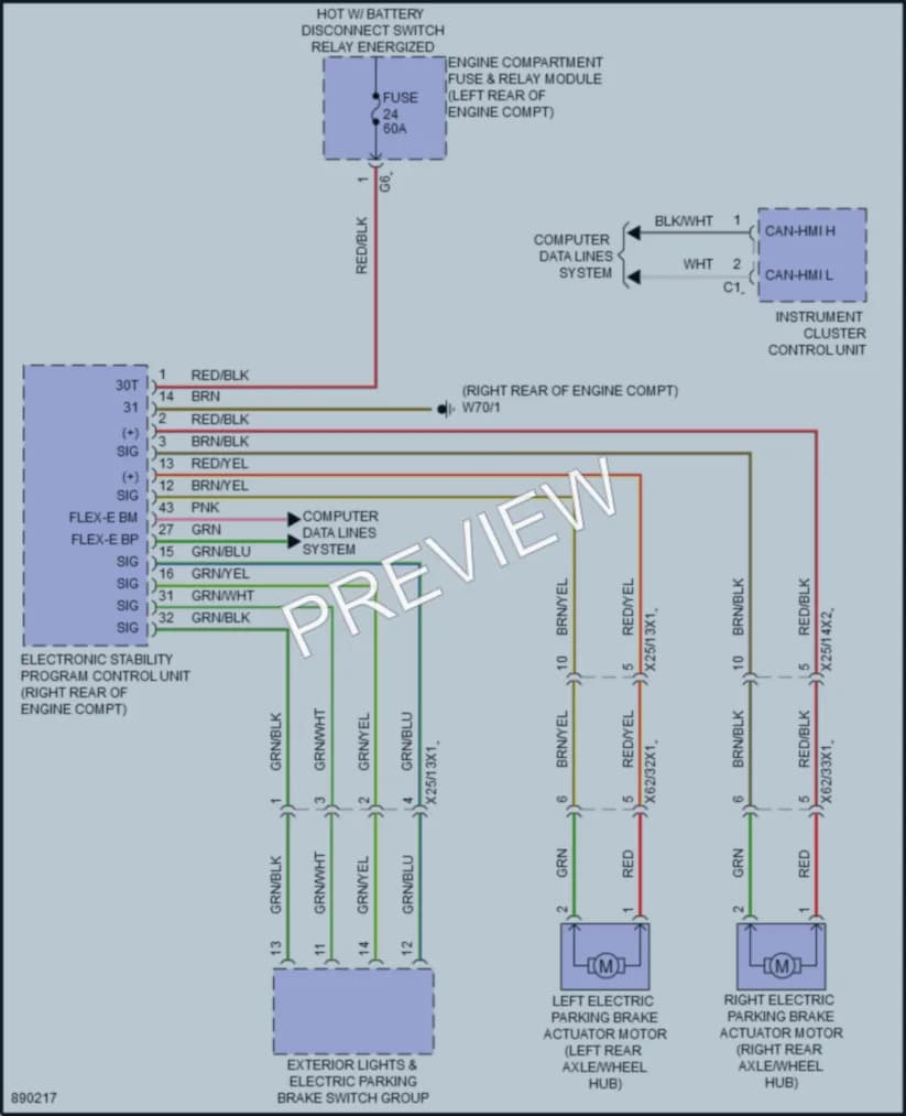 2024 MercedesBenz GLB250 Shift Interlock wiring diagram preview