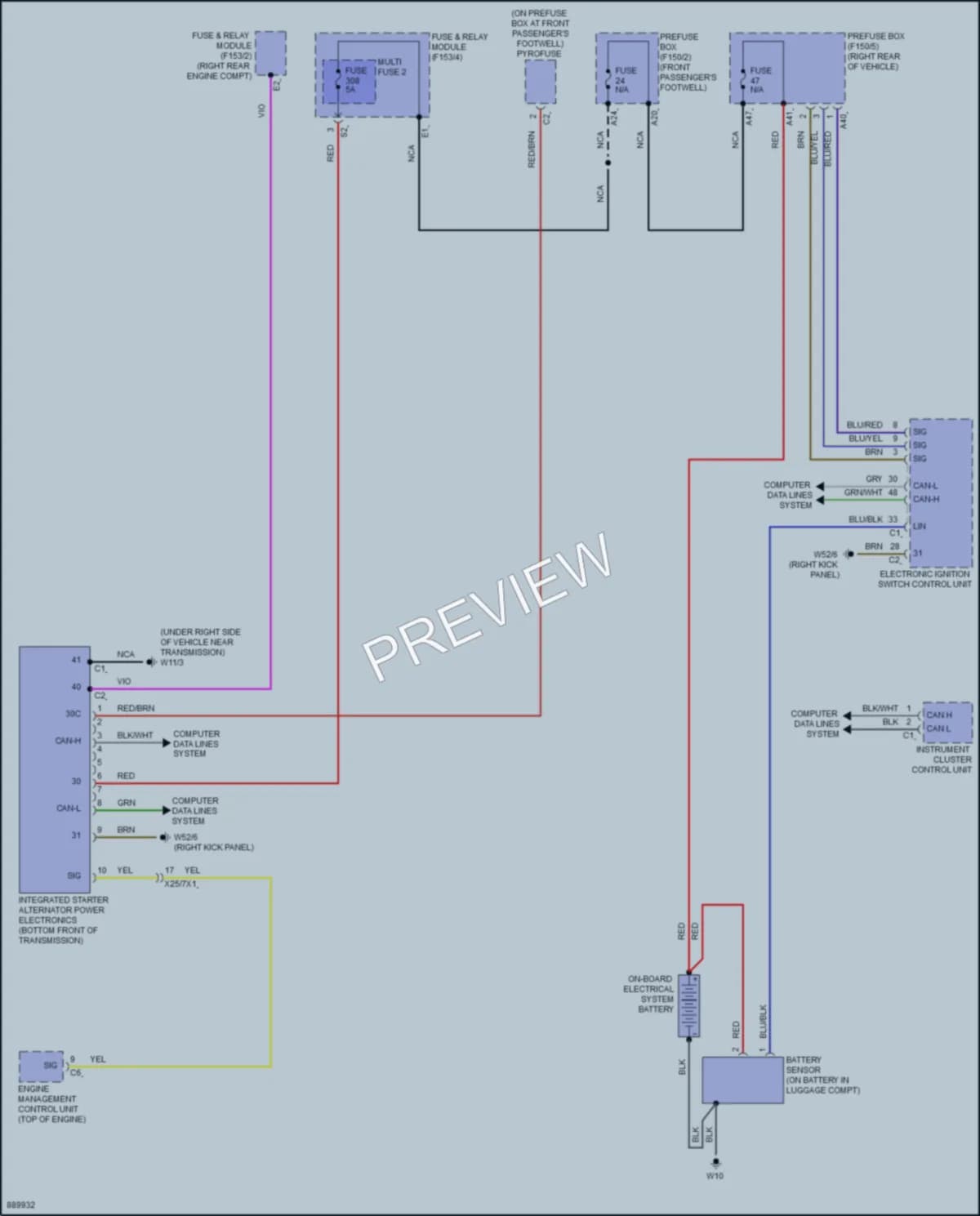 2024 MercedesBenz GLC300 Starting Charging wiring diagram preview