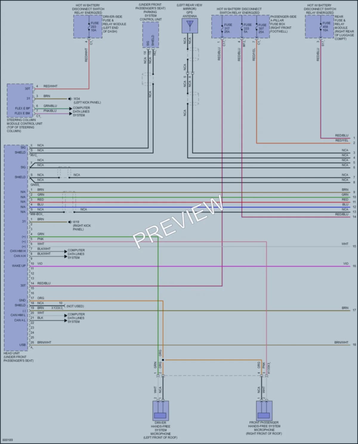 2024 MercedesBenz GLS450 Radio wiring diagram preview