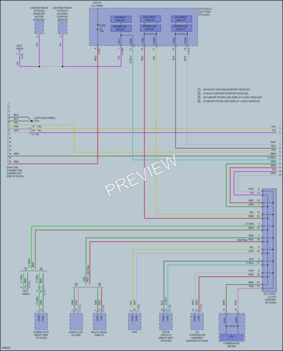 2024 Mitsubishi EclipseCross Computer Data Lines Wiring Diagrams protected preview