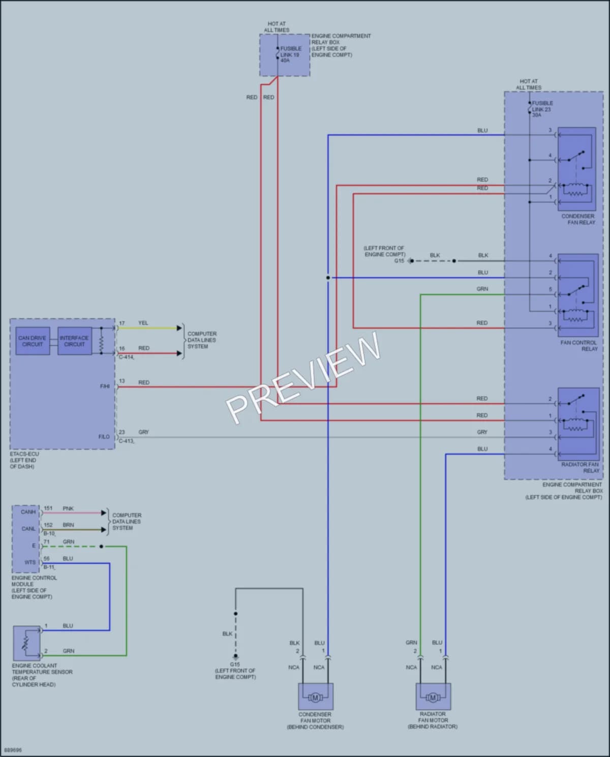 2024 Mitsubishi EclipseCross Cooling Fan Wiring Diagrams protected preview