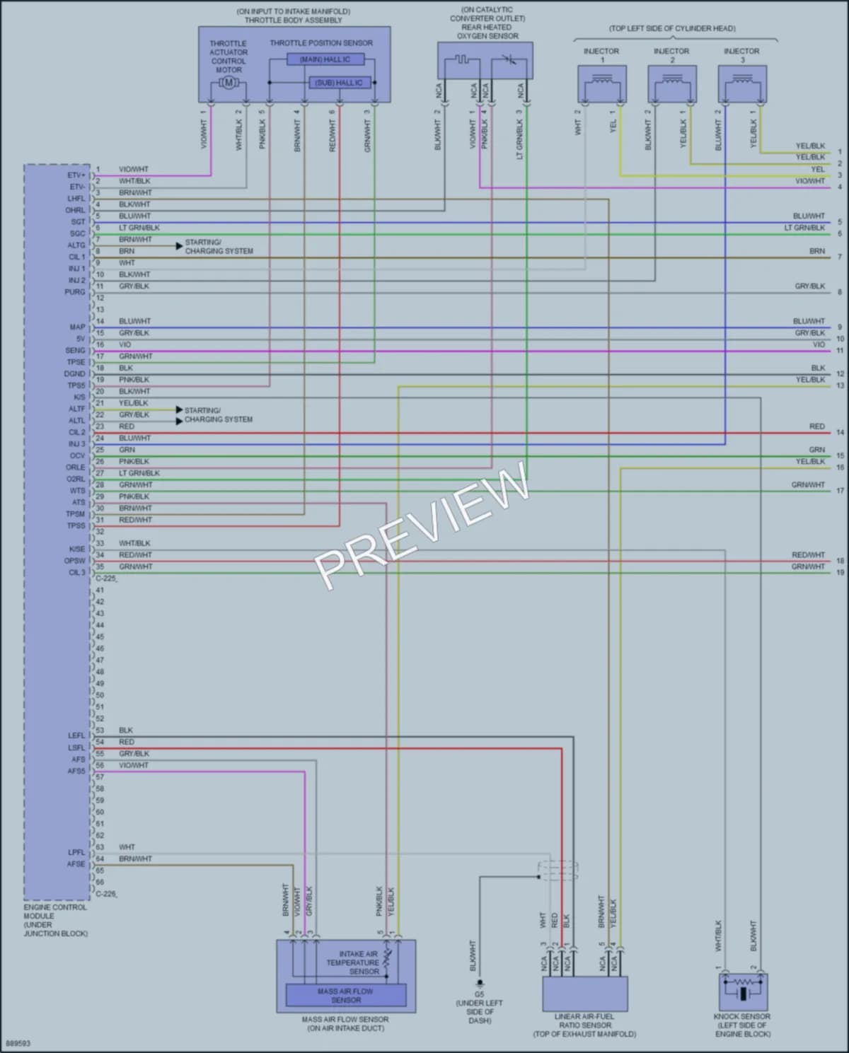 2024 Mitsubishi Mirage Engine Performance wiring diagram preview