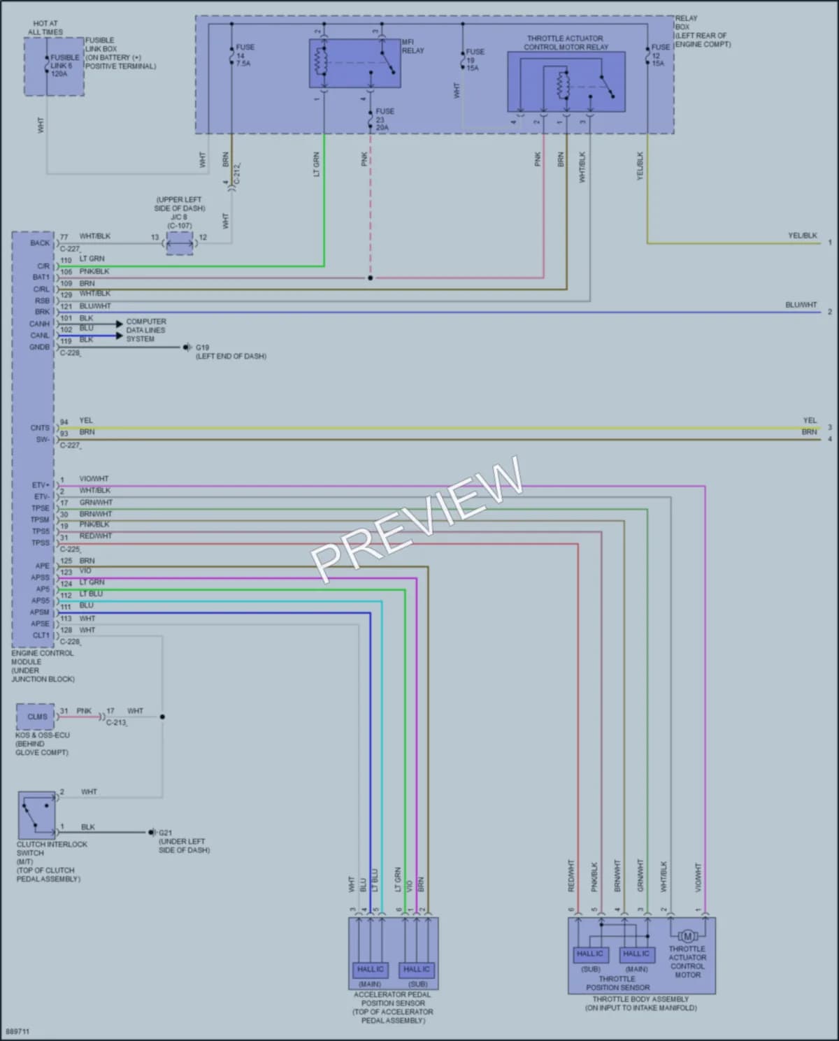 2024 Mitsubishi MirageG4 Cruise Control wiring diagram preview