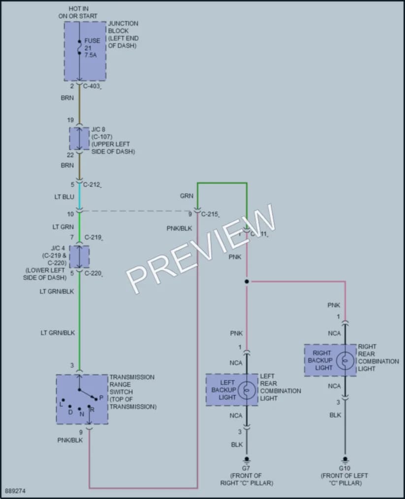 2024 Mitsubishi MirageG4 Exterior Lights wiring diagram preview