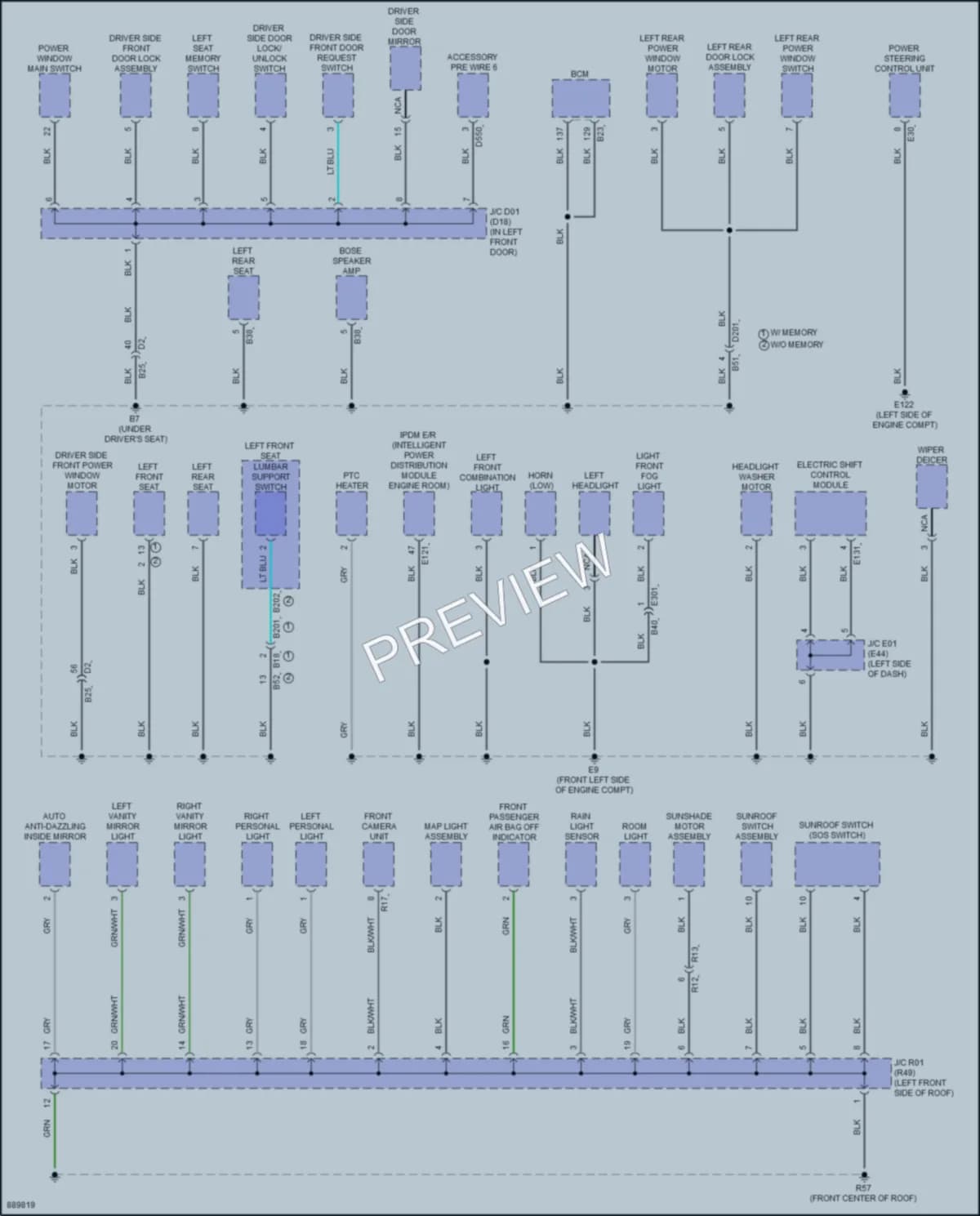 2024 Mitsubishi Outlander Ground Distribution wiring diagram preview