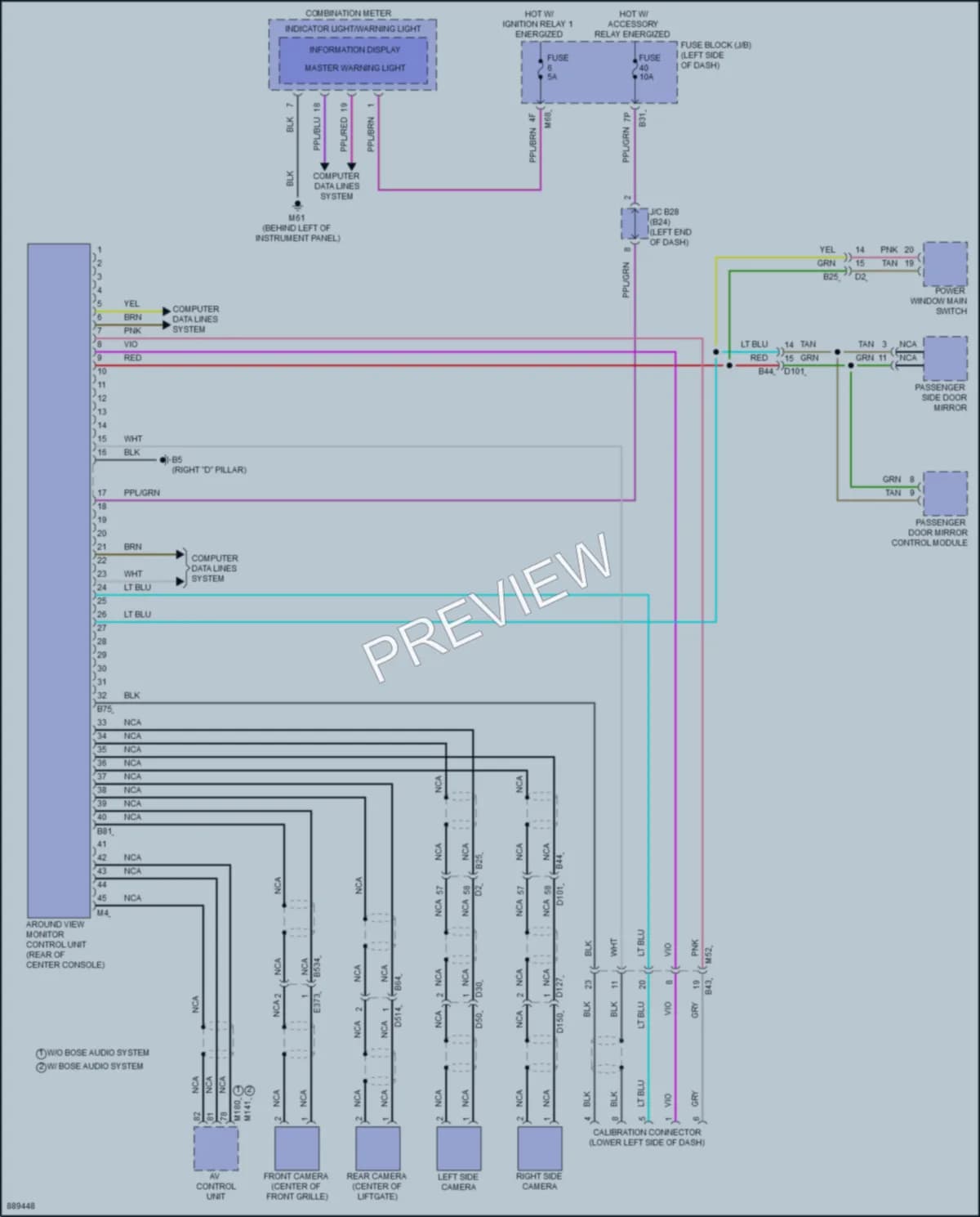 2024 Mitsubishi Outlander Navigation wiring diagram preview