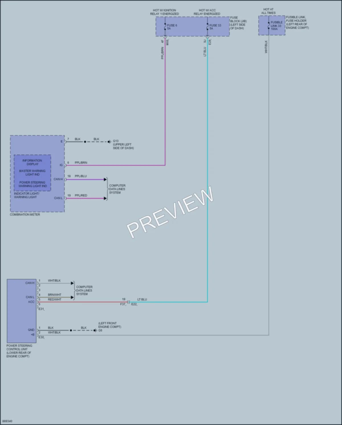 2024 Mitsubishi OutlanderPHEV Electronic Power Steering wiring diagram preview