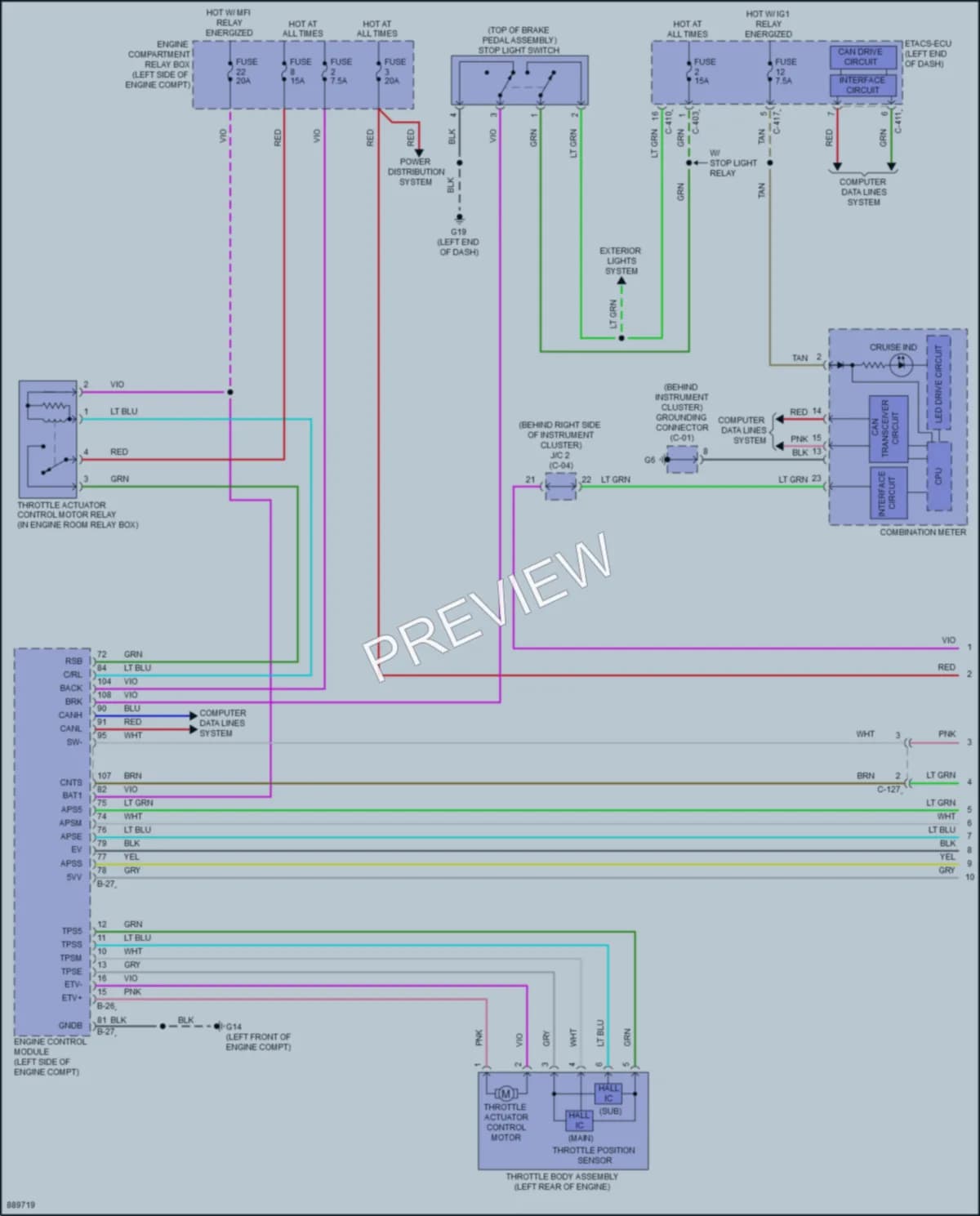 2024 Mitsubishi OutlanderSport Cruise Control wiring diagram preview
