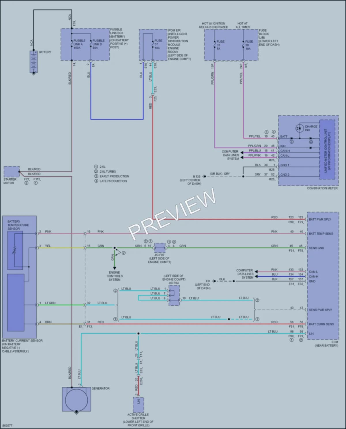 2024 Nissan Altima Starting Charging wiring diagram preview