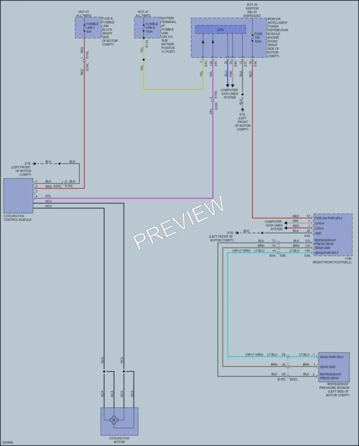 2024 Nissan Ariya Cooling Fan wiring diagram preview