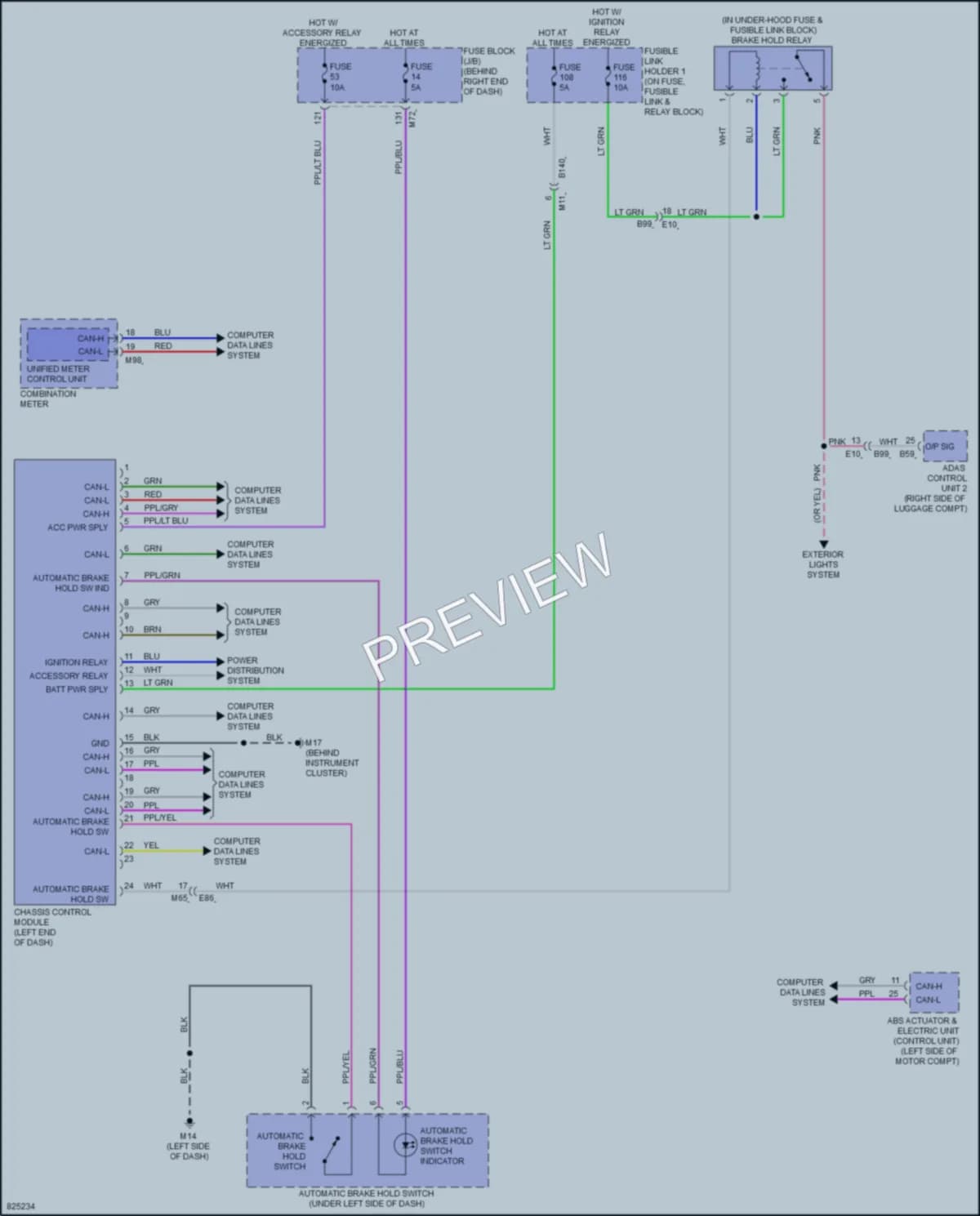 2024 Nissan Ariya Electronic Suspension wiring diagram preview