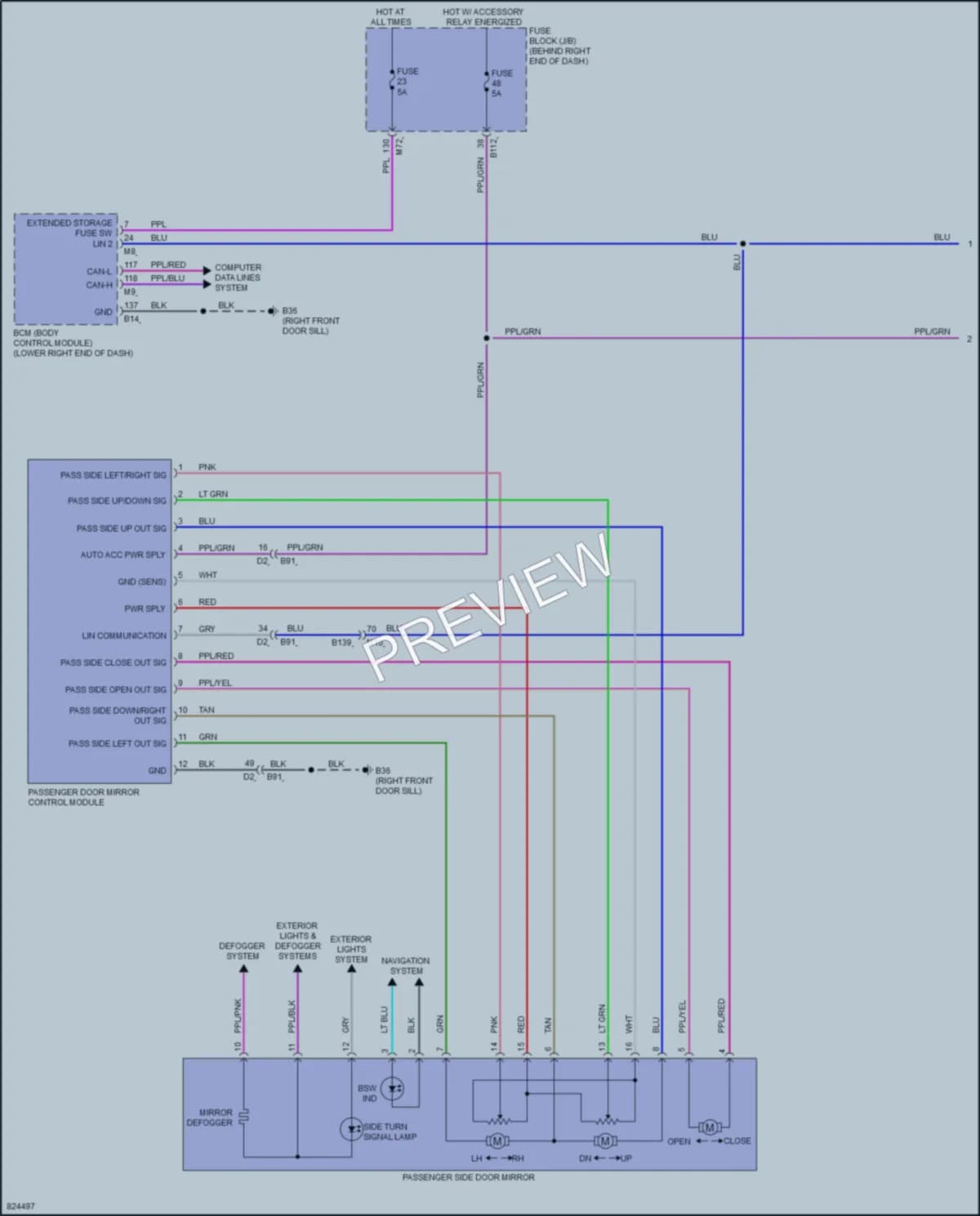 2024 Nissan Ariya Memory Systems wiring diagram preview