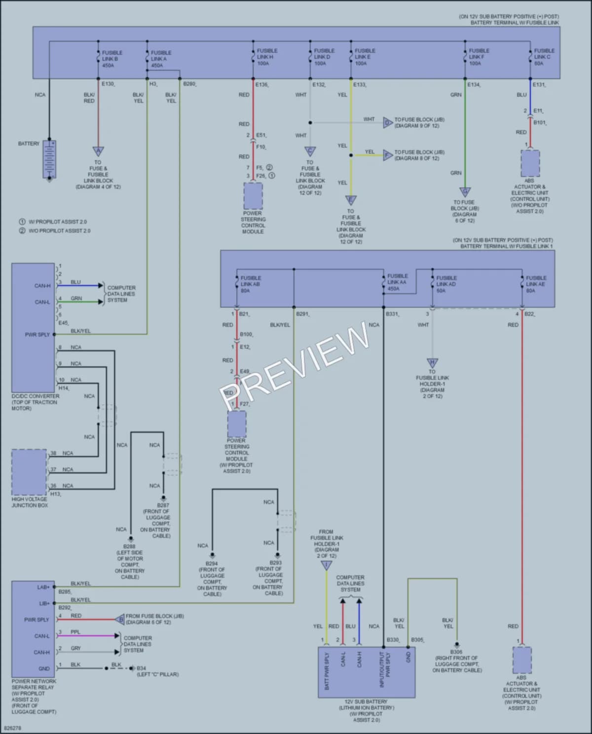 2024 Nissan Ariya Power Distribution wiring diagram preview