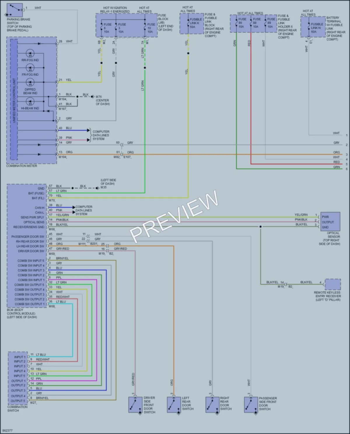 2024 Nissan Armada Headlights wiring diagram preview