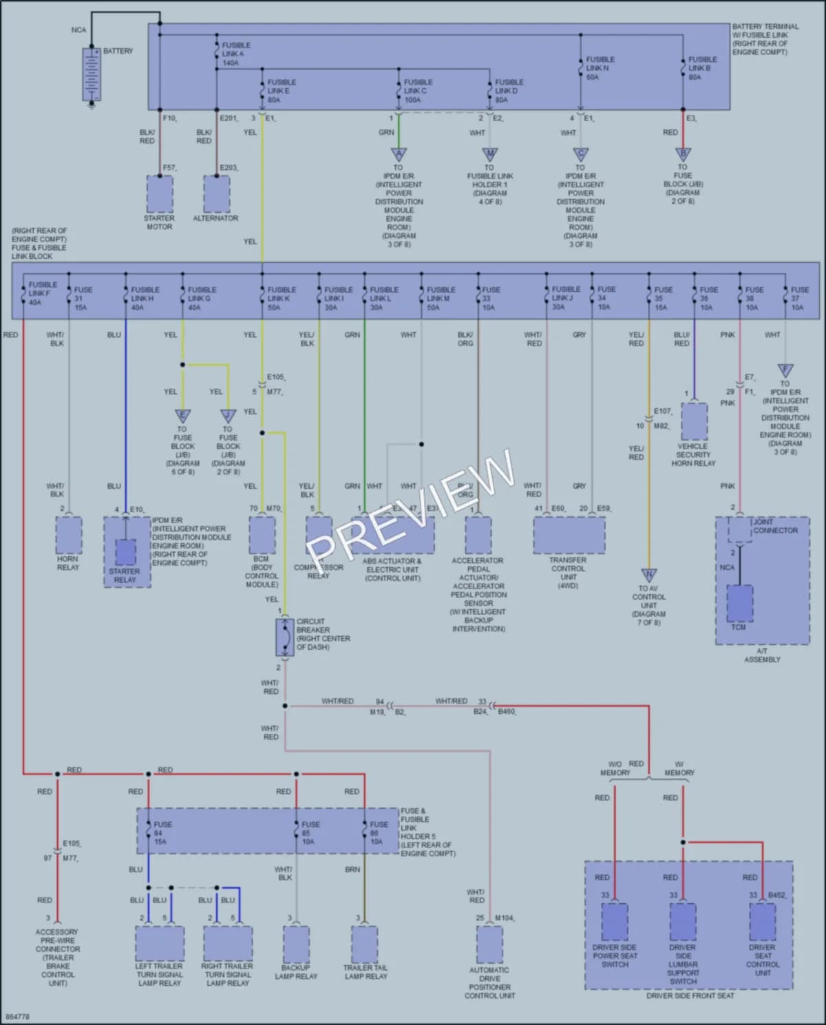 2024 Nissan Armada Power Distribution wiring diagram preview
