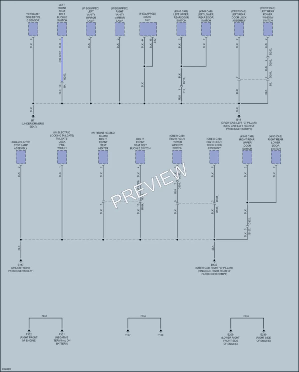 2024 Nissan Frontier Ground Distribution wiring diagram preview