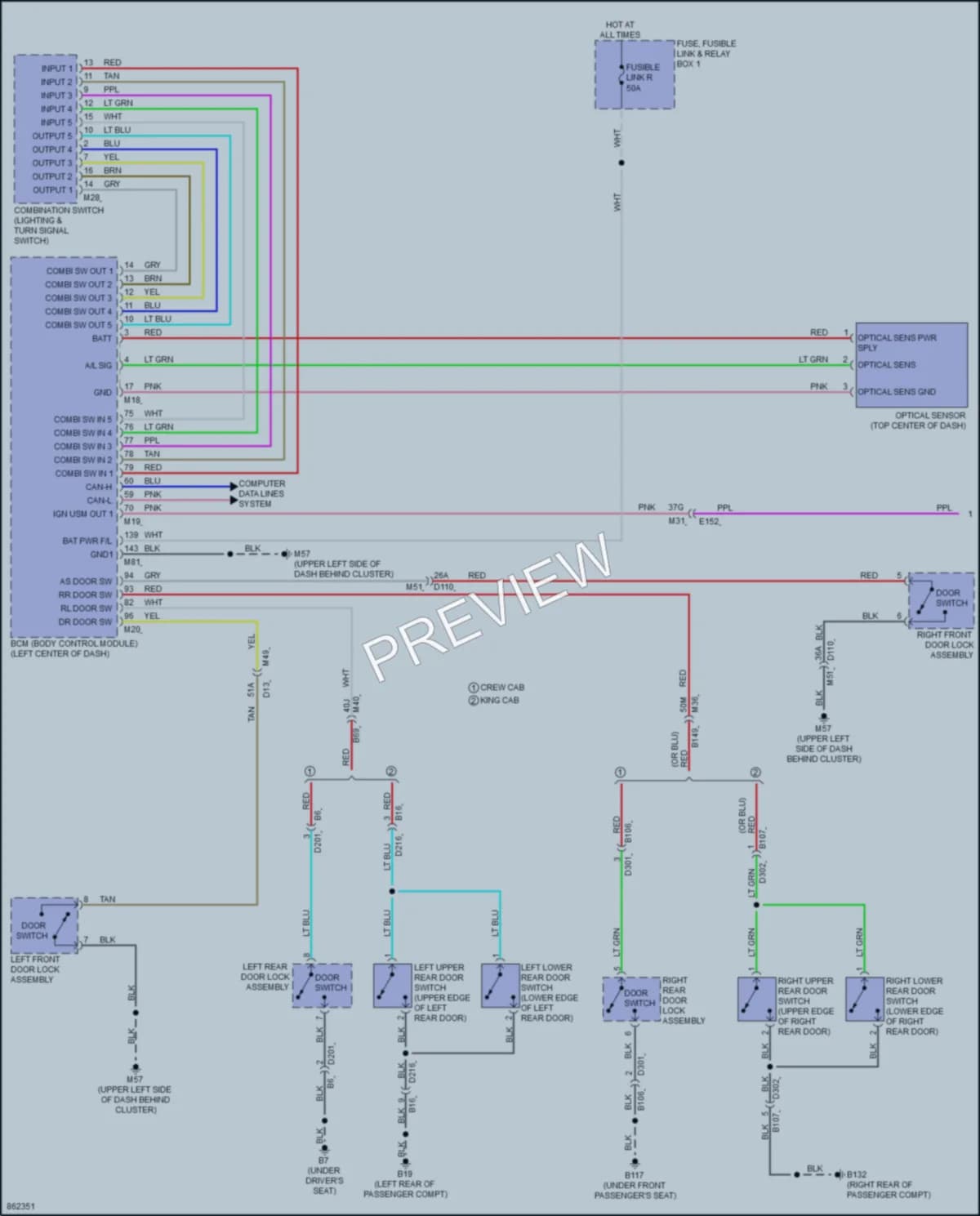 2024 Nissan Frontier Headlights wiring diagram preview