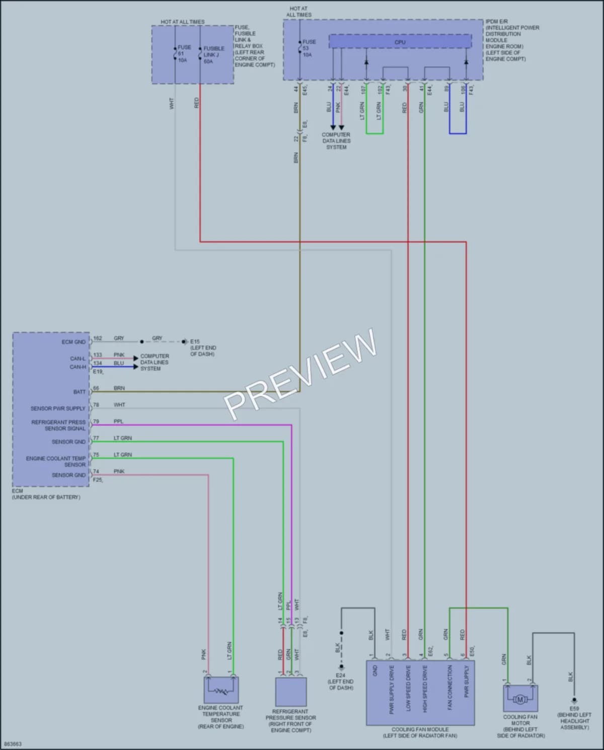 2024 Nissan Kicks Cooling Fan wiring diagram preview
